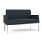 Lesro Mystic Lounge Reception Loveseat, Silver, RS Night Sky Upholstery ML1501 - alternate 1